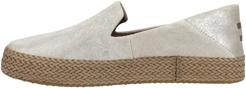 TOMS Womens Carolina Espadrille Slip On Flats Casual - Black