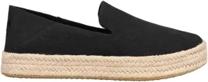 TOMS Womens Carolina Espadrille Slip On Flats Casual - Black
