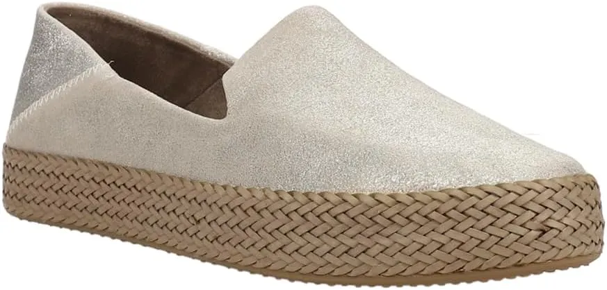 TOMS Womens Carolina Espadrille Slip On Flats Casual - Black
