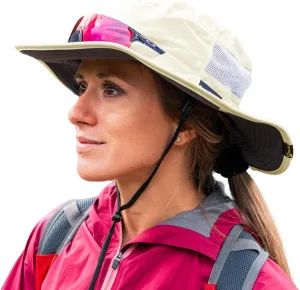 TOP-EX L/XL/XXL UV50  Waterproof Wide Brim Bucket Sun Hat for Summer Fishing Hiking w/Detachable Strap & Vented Mesh