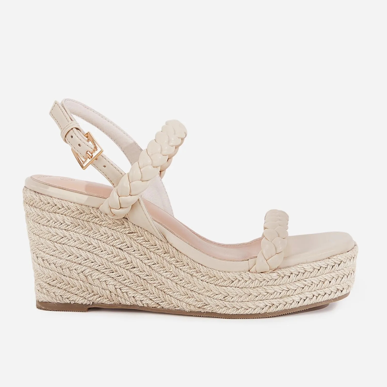 Trish Lucia Womens Espadrille Wedge Sandals Platform Braided Open Toe High Heel Ankle Strap Buckle Summer Causal Dress Shoes