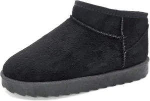 TruFox Womens Mini Boots Classic Faux Fur Lined Slip On Ankle Booties
