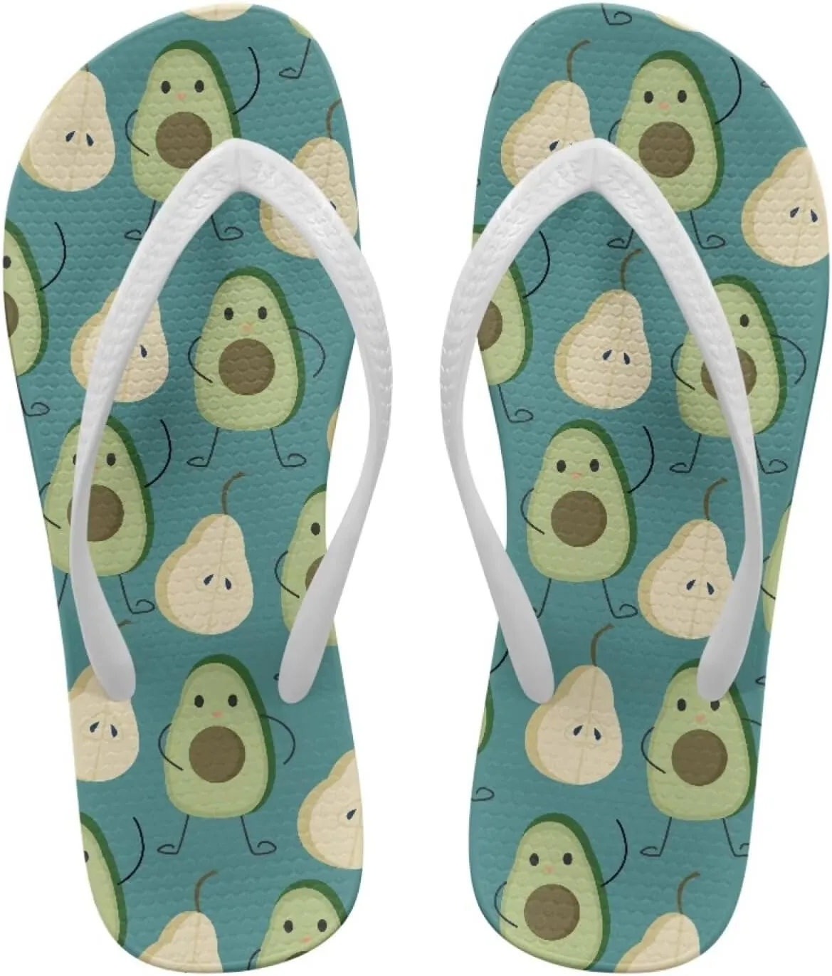 UNICEU Womens Flip Flops Casual Comfortable Soft Footbed Beach Thong Sandals Non-Slip Quick Dry Bathroom Shower Shoes