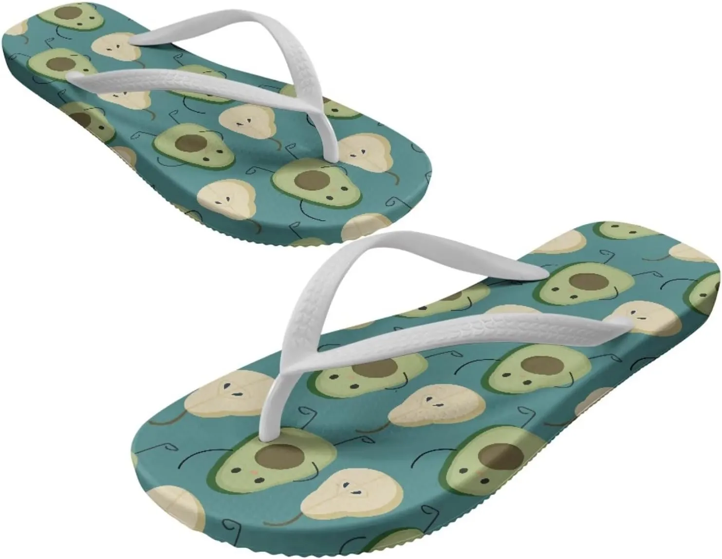 UNICEU Womens Flip Flops Casual Comfortable Soft Footbed Beach Thong Sandals Non-Slip Quick Dry Bathroom Shower Shoes