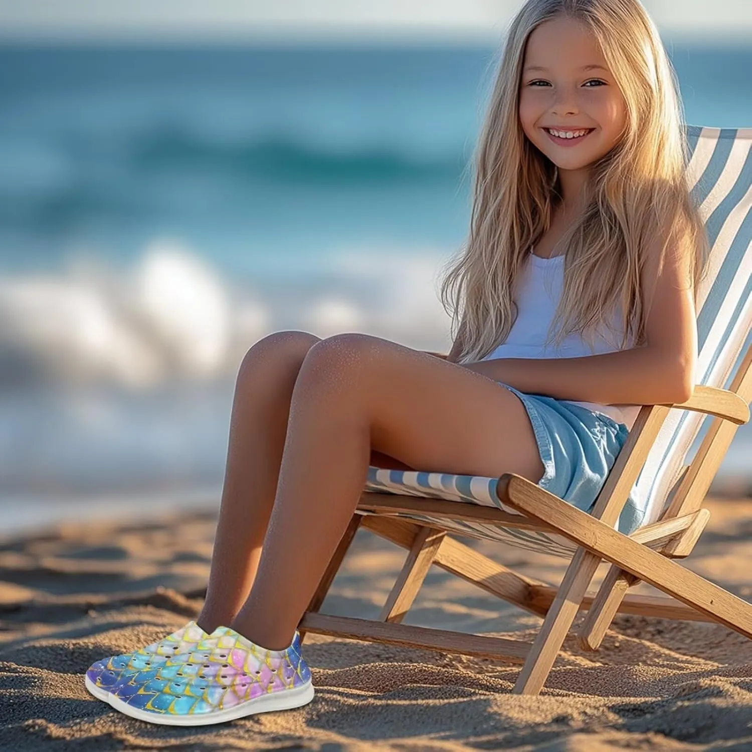 Unisex-Child Clogs Boys Girls Garden Clogs Summer Sandals Slip on Water Beach Shoes Quick Dry