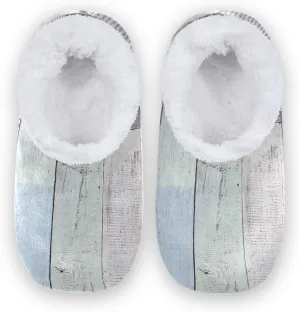 Unisex Fuzzy House Slippers Memory Foam Warm Slip Shoes Fur Lining M-XXL