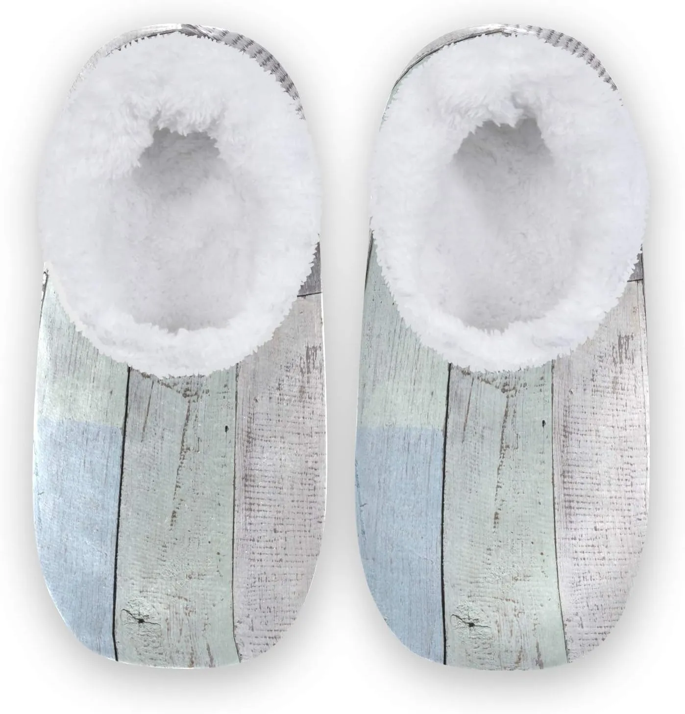 Unisex Fuzzy House Slippers Memory Foam Warm Slip Shoes Fur Lining M-XXL