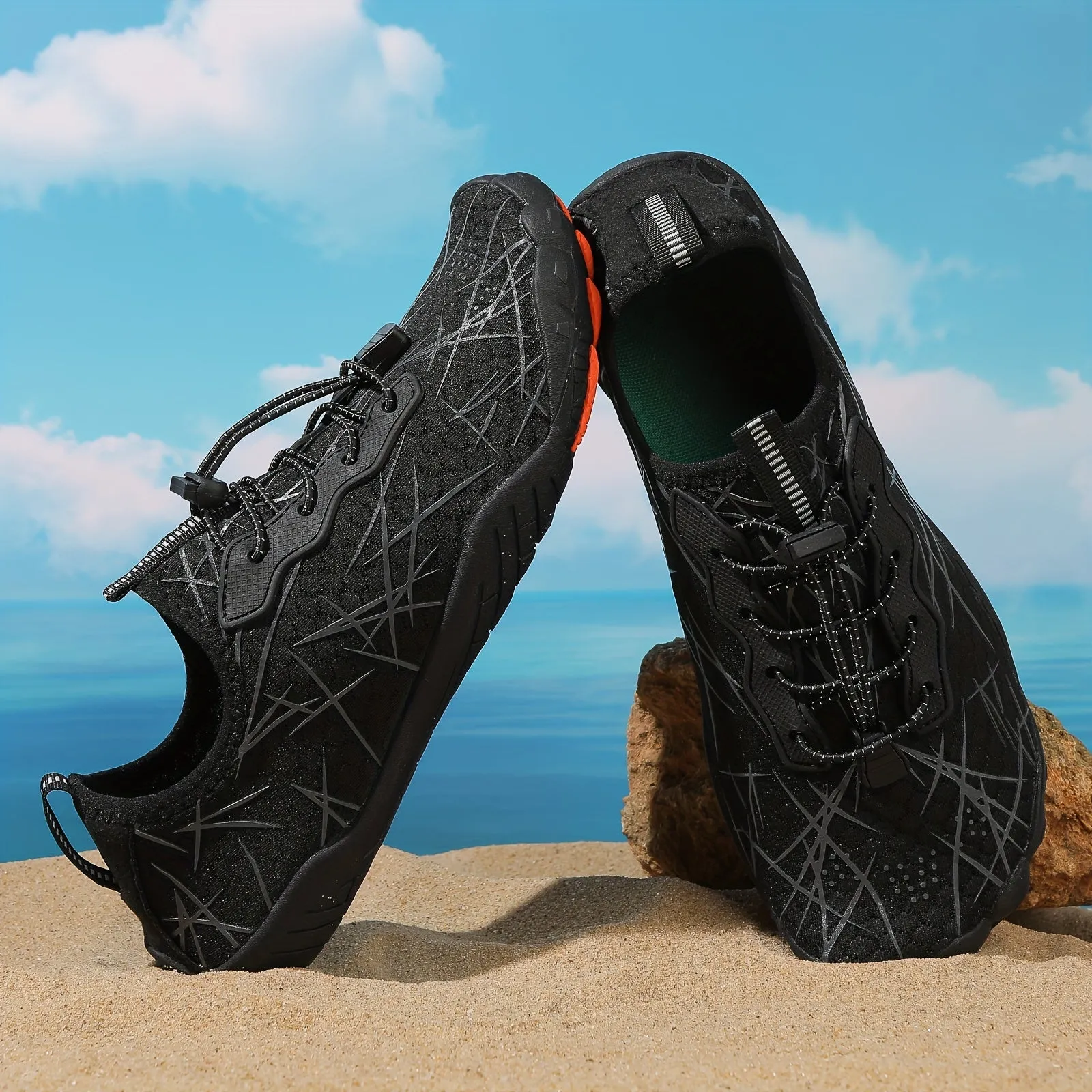 Unisex Quick Dry Water Shoes - Lightweight, Non Slip, Adjustable