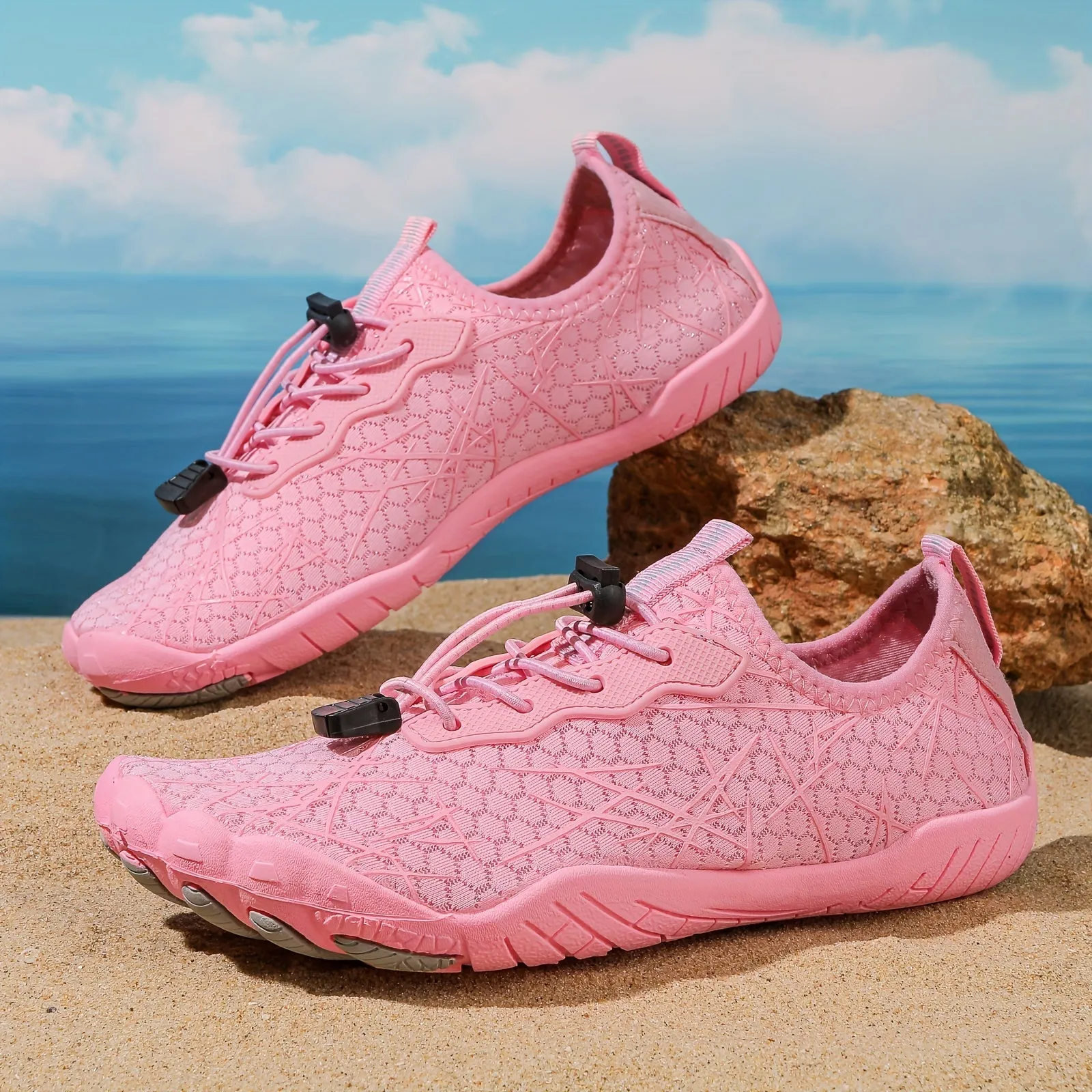 Unisex Quick Dry Water Shoes - Lightweight, Non Slip, Adjustable