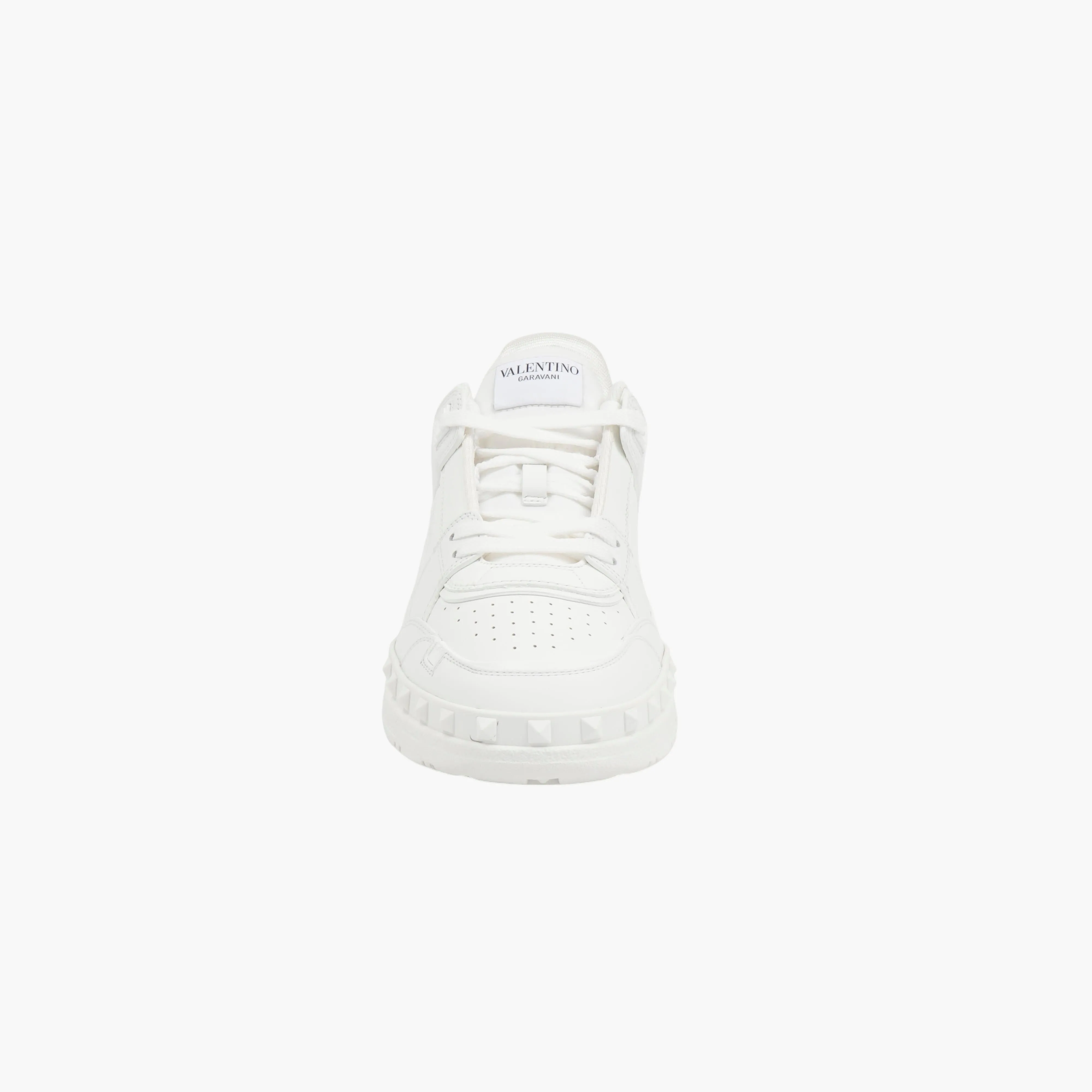 Valentino Rockstud White Leather Sneakers