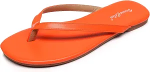 VenusCelia Women's Colorful Wide Flip Flop