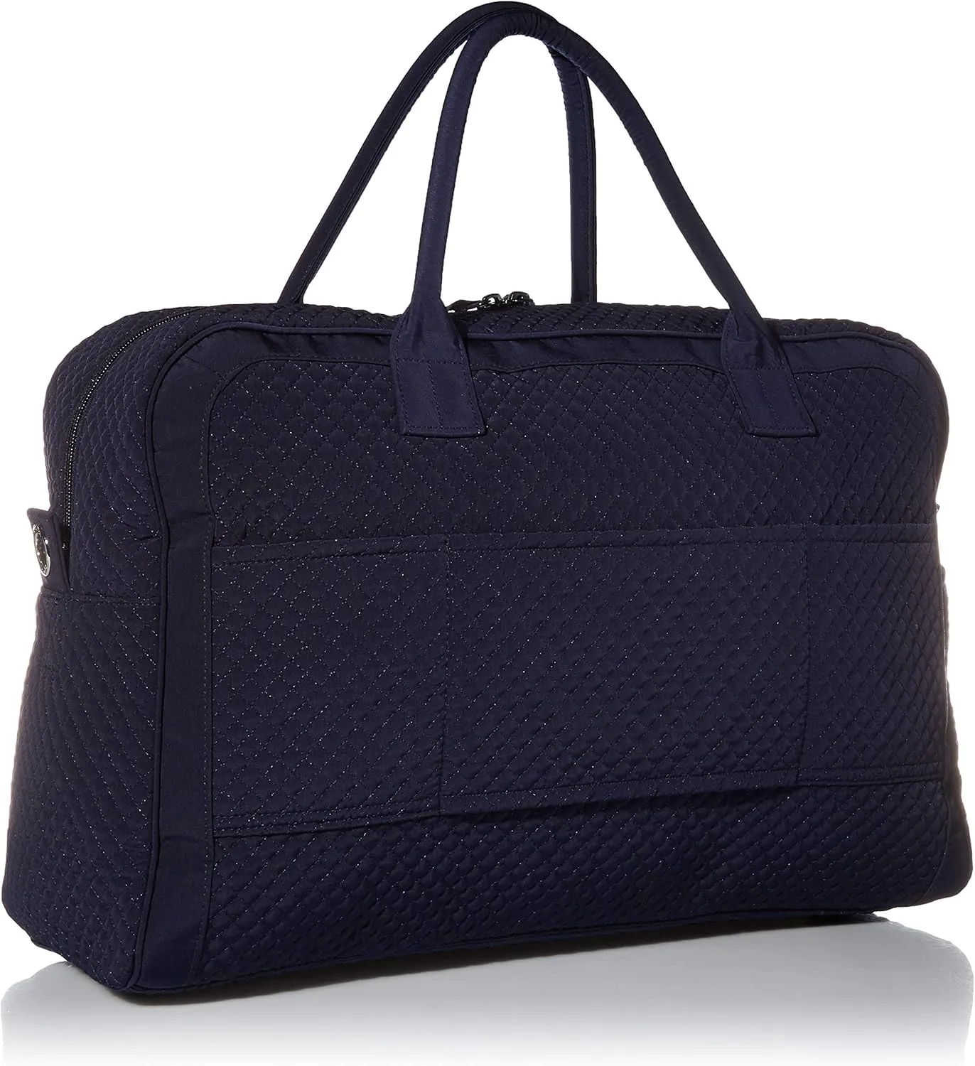 Vera Bradley Women's Microfiber Weekender Travel Bag, Navy, One Size