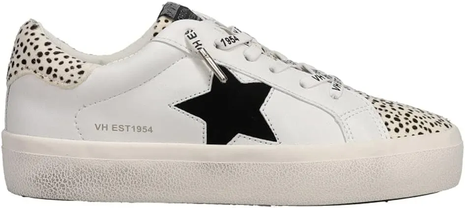 Vintage Havana Womens Forever Cheetah Platform Lace Up Sneakers Shoes Casual - White
