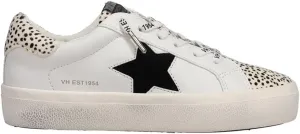 Vintage Havana Womens Forever Cheetah Platform Lace Up Sneakers Shoes Casual - White