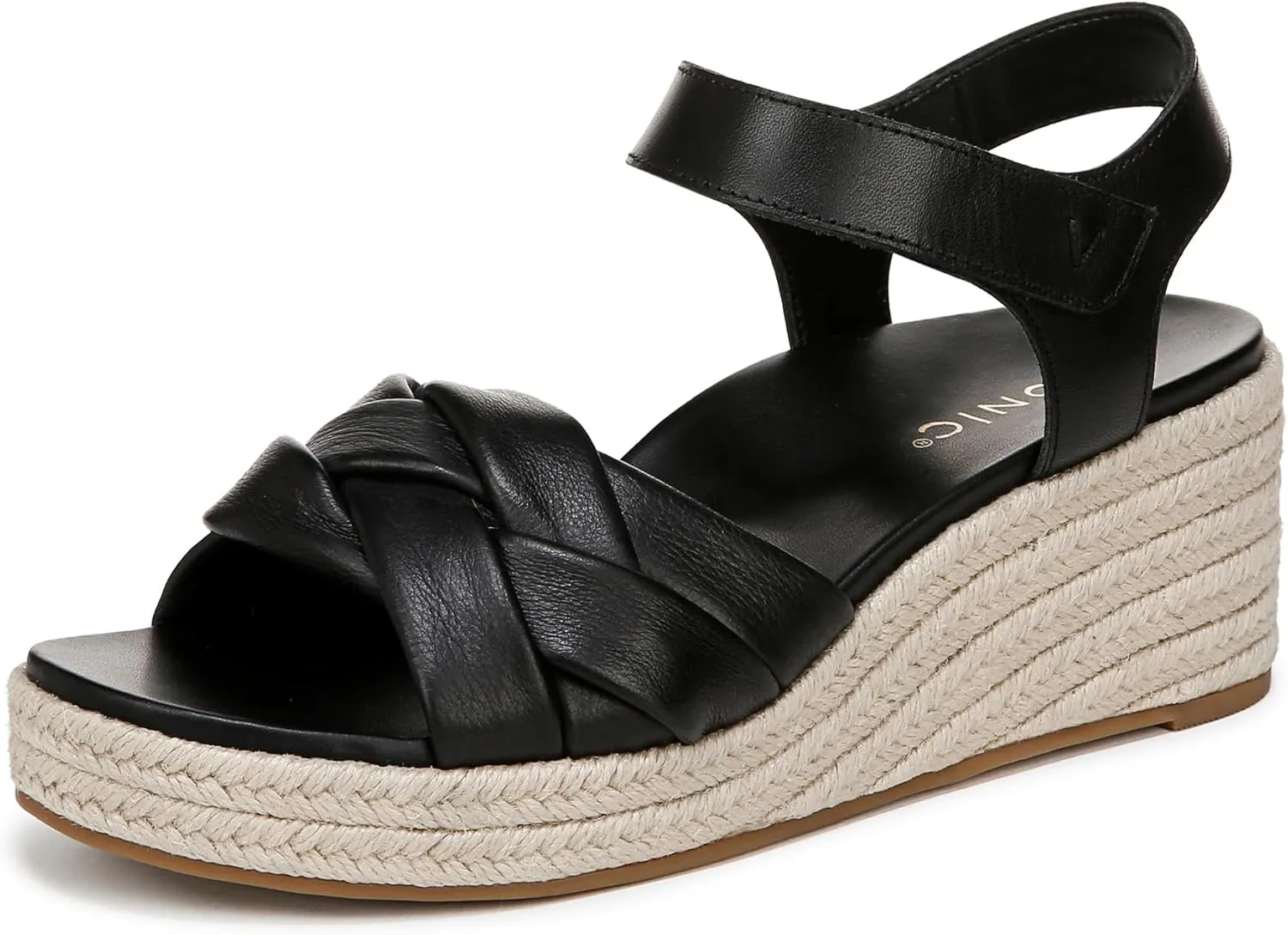 Vionic Women's Saratoga Espadrille Wedge Sandal