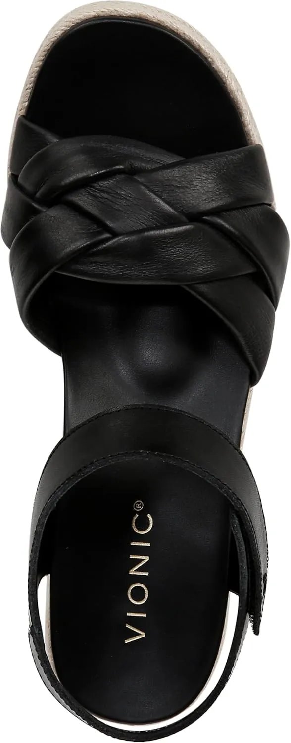 Vionic Women's Saratoga Espadrille Wedge Sandal