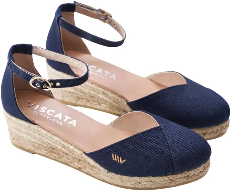 VISCATA Formiga Canvas Espadrille Sandal Wedges, Comfort and Style for Every Occasion, Size 5-12