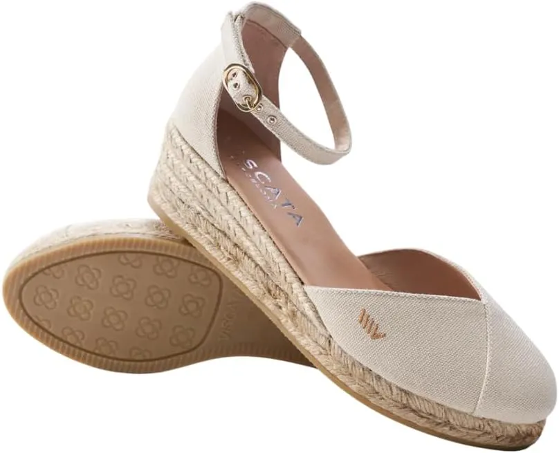 VISCATA Formiga Canvas Espadrille Sandal Wedges, Comfort and Style for Every Occasion, Size 5-12