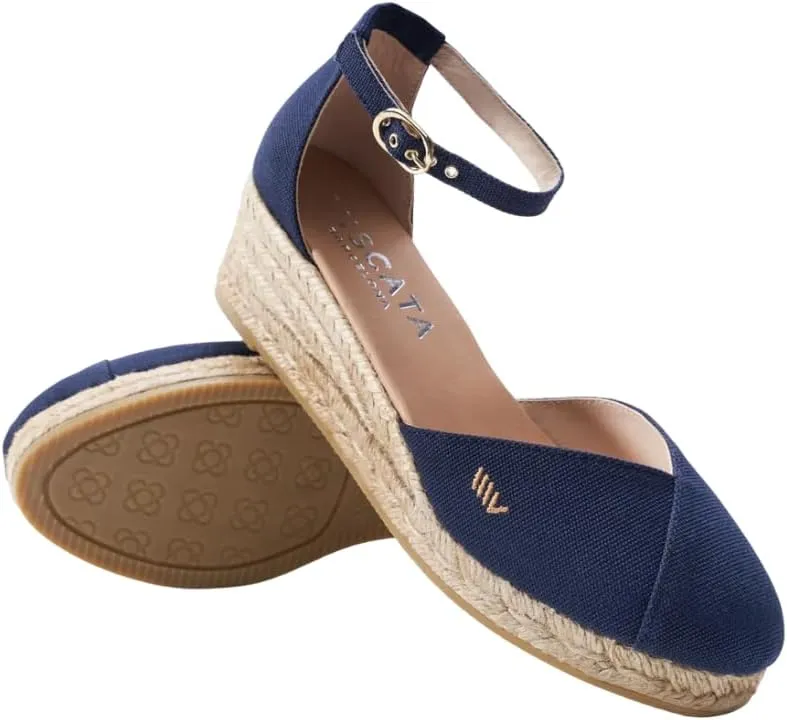 VISCATA Formiga Canvas Espadrille Sandal Wedges, Comfort and Style for Every Occasion, Size 5-12