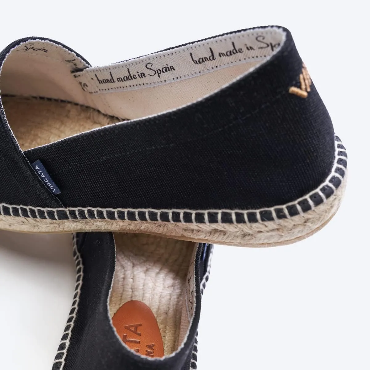 VISCATA Sitges Espadrille Canvas Spain Handmade Men's Shoes with Breathable Organic Cotton Canvas 100% Natural Jute Midsole and Durable Rubber Sole for All Casual Occasions