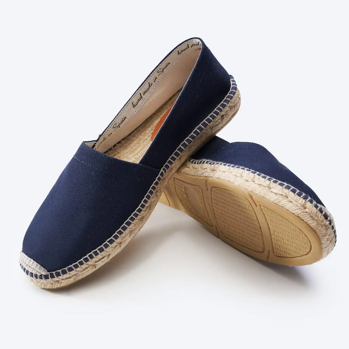 VISCATA Sitges Espadrille Canvas Spain Handmade Men's Shoes with Breathable Organic Cotton Canvas 100% Natural Jute Midsole and Durable Rubber Sole for All Casual Occasions