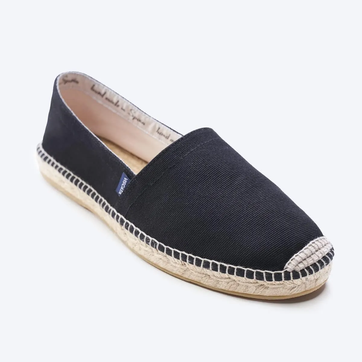 VISCATA Sitges Espadrille Canvas Spain Handmade Men's Shoes with Breathable Organic Cotton Canvas 100% Natural Jute Midsole and Durable Rubber Sole for All Casual Occasions