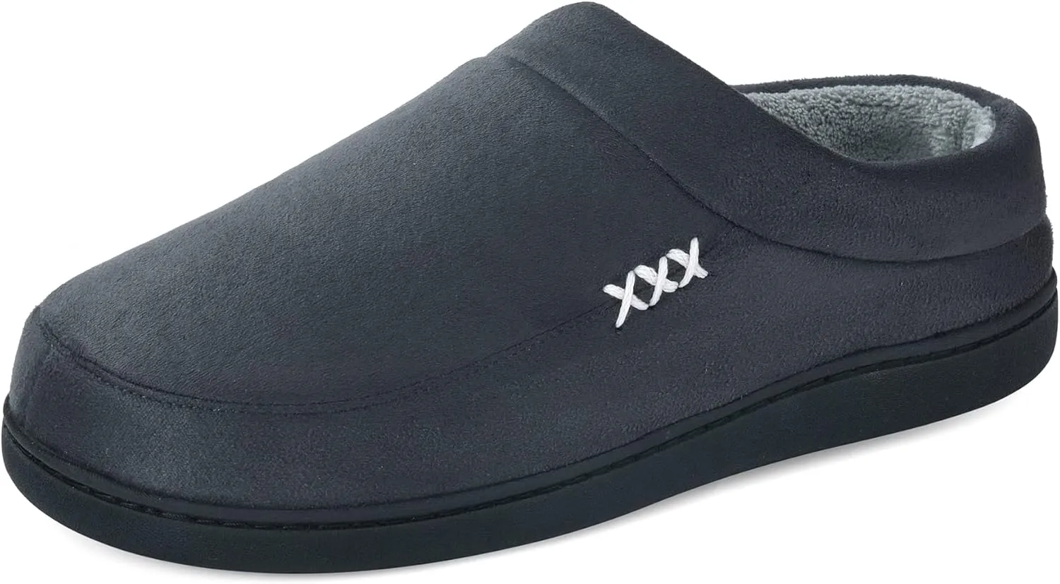 VONAMY Men's Slippers Fuzzy Warm House Shoes Memory Foam Slip On Clog Plush Wool Fleece Indoor Outdoor