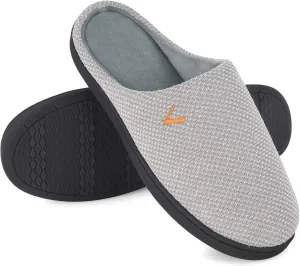 VONMAY Men's Two-Tone Slippers Slip On Memory Foam Comfy House Shoes Lightweight Indoor Outdoor