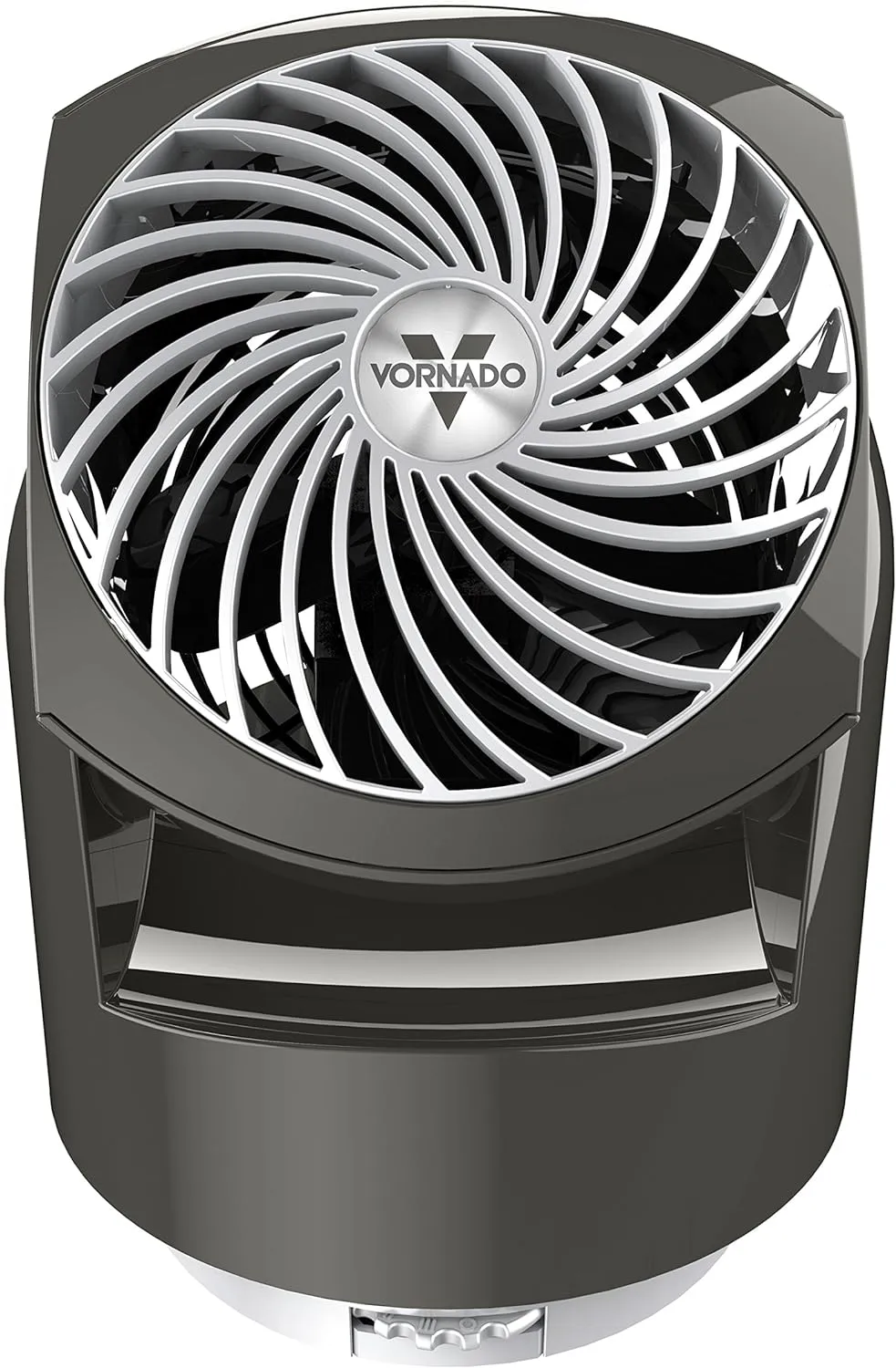 Vornado Flippi V10 Oscillating Compact Air Circulator Fan, Quiet Portable Fan for Office or Bedroom, Adjustable Head, 3 Speeds, Graphite Gray