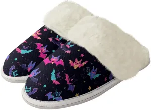Warm House Slippers for Women Comfy Flannel Lined Winter Slippers with Memory Foam Soles Indoor Outdoor Shoes