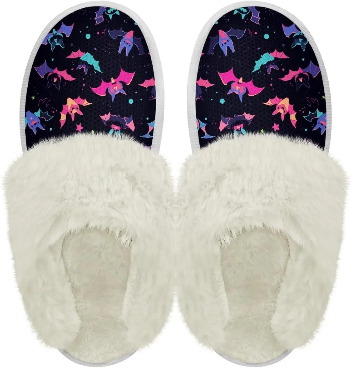 Warm House Slippers for Women Comfy Flannel Lined Winter Slippers with Memory Foam Soles Indoor Outdoor Shoes