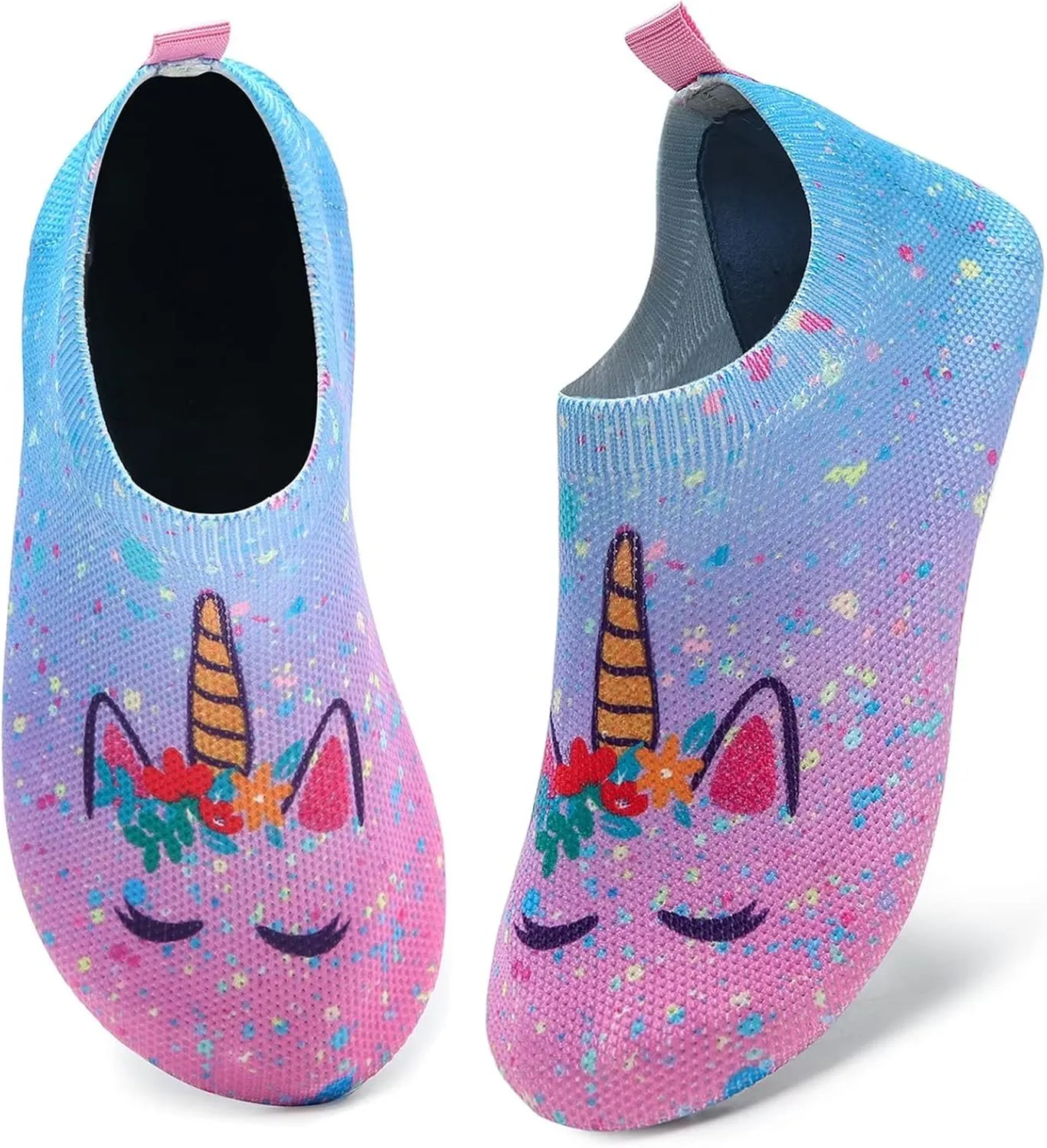 WateLves Kids Water Shoes Toddler Girls Boys Barefoot Non-Slip Quick Dry Aqua Socks for Beach Swim Walking
