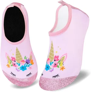 WateLves Kids Water Shoes Toddler Girls Boys Barefoot Non-Slip Quick Dry Aqua Socks for Beach Swim Walking