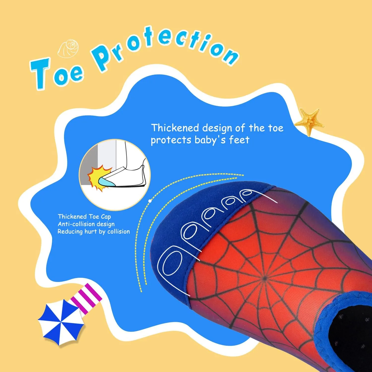 WateLves Kids Water Shoes Toddler Girls Boys Barefoot Non-Slip Quick Dry Aqua Socks for Beach Swim Walking