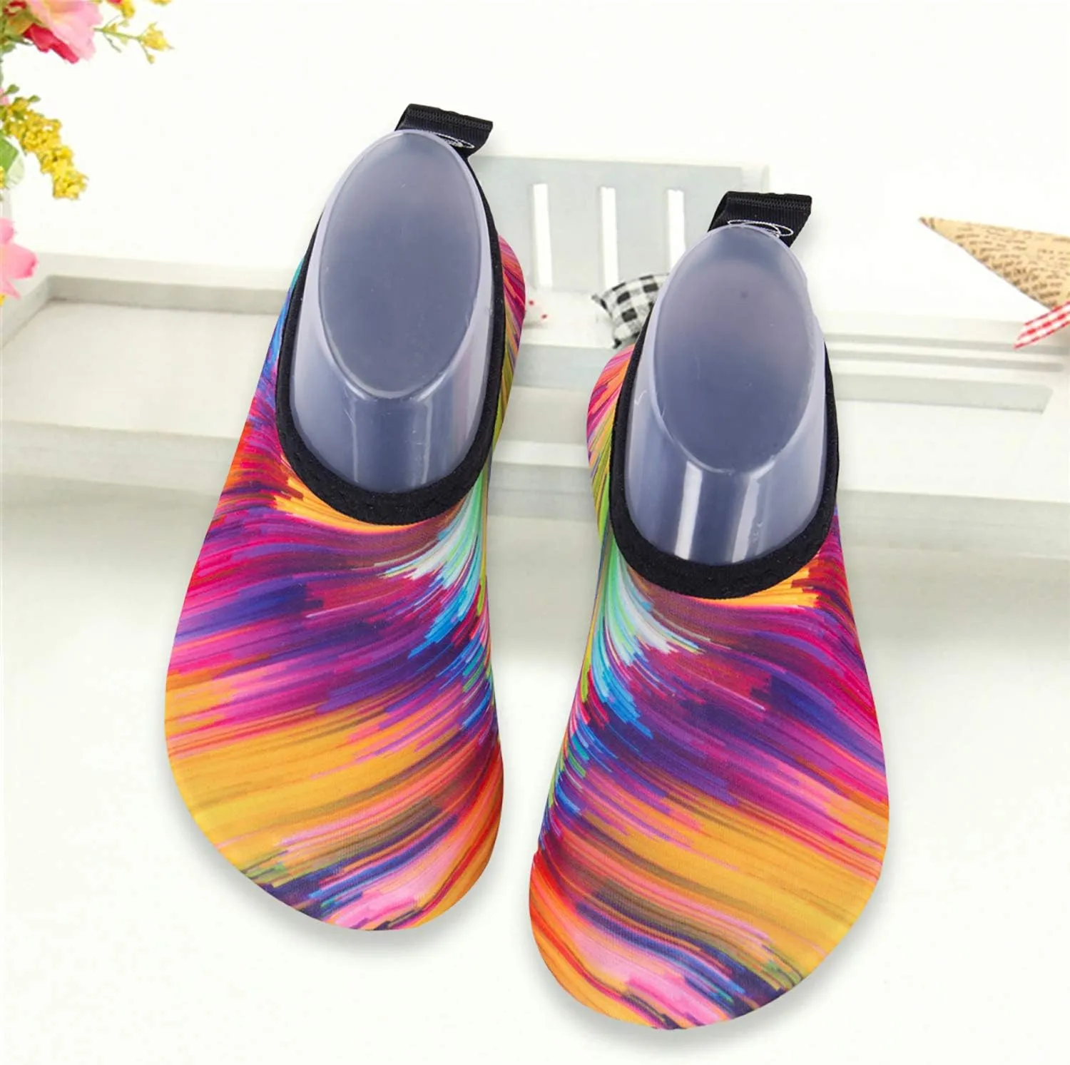 WateLves Kids Water Shoes Toddler Girls Boys Barefoot Non-Slip Quick Dry Aqua Socks for Beach Swim Walking
