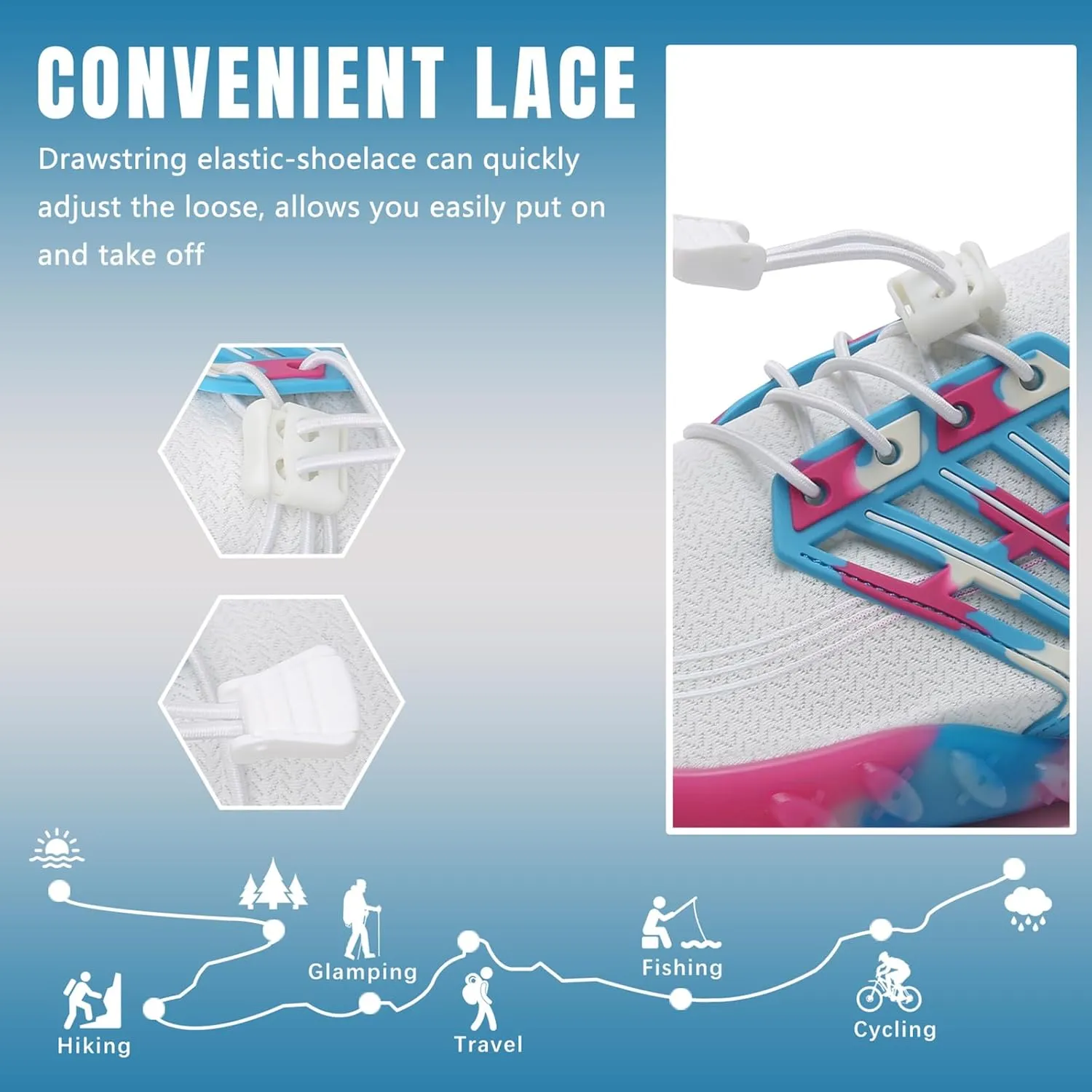 WateLves Water Shoes Mens Womens Barefoot Beach Swim Shoes Quick-Dry Aqua Socks for Surf Pool Yoga Water Aerobics