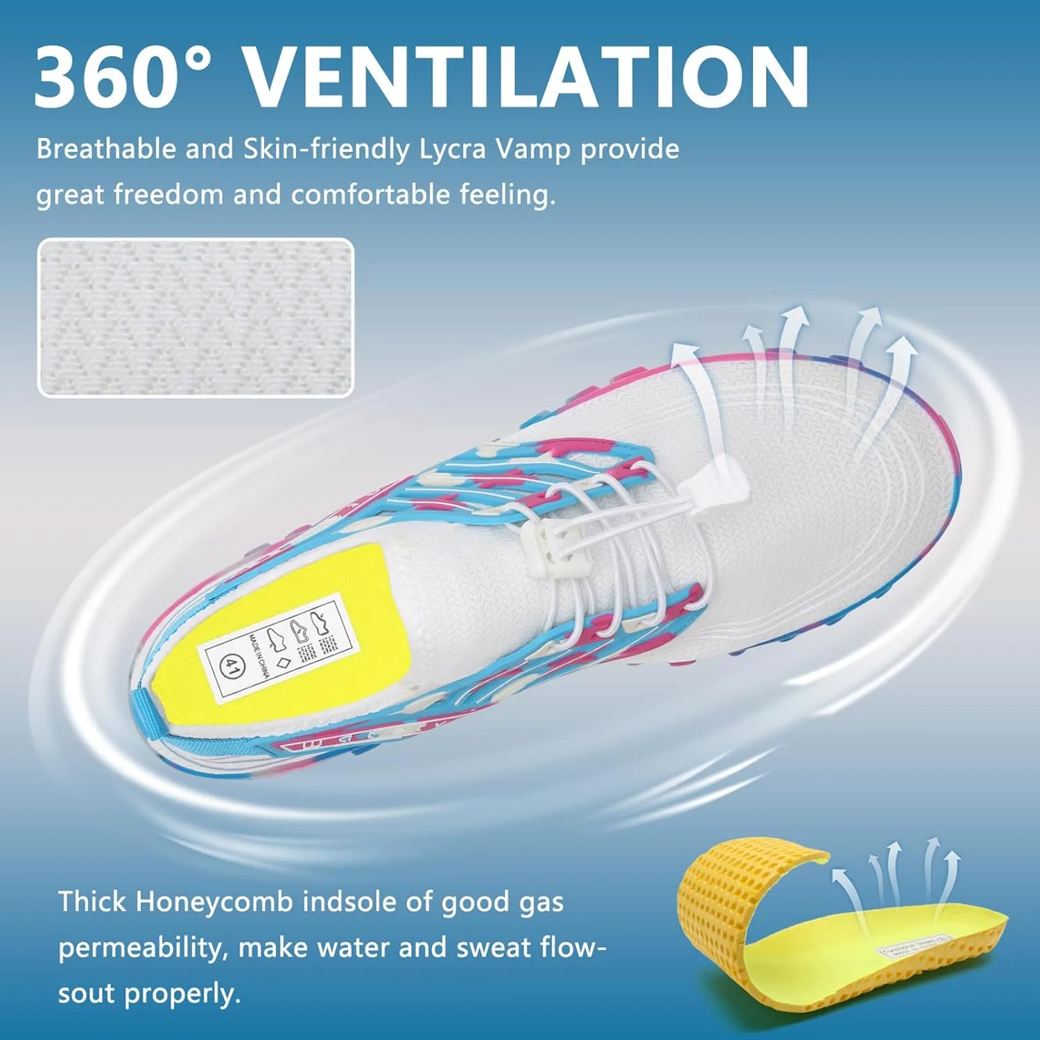 WateLves Water Shoes Mens Womens Barefoot Beach Swim Shoes Quick-Dry Aqua Socks for Surf Pool Yoga Water Aerobics