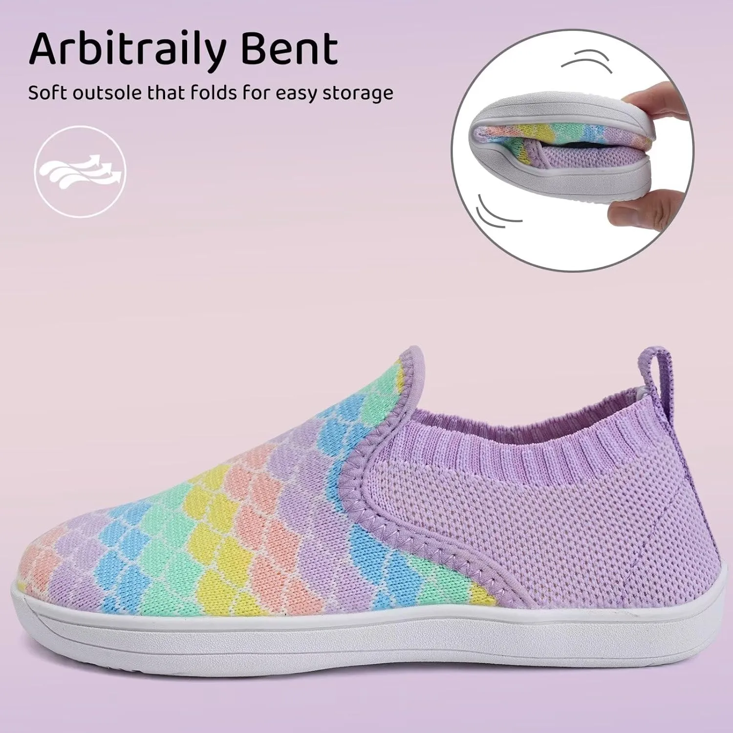 WateLves Wide Toddler Water Shoes Little Boys Girls Barefoot Shoes Quick Dry Slip on Aqua Socks for Swim Beach Pool Water Sport