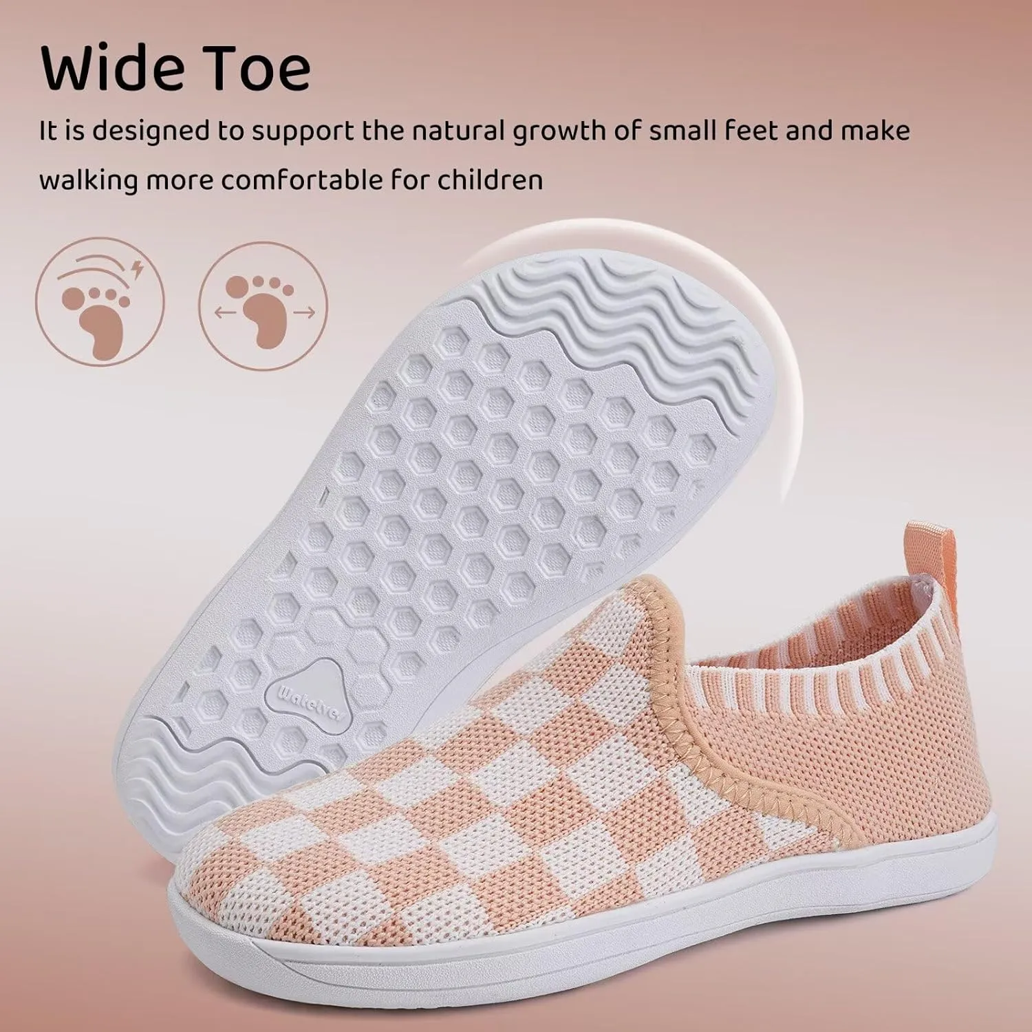 WateLves Wide Toddler Water Shoes Little Boys Girls Barefoot Shoes Quick Dry Slip on Aqua Socks for Swim Beach Pool Water Sport