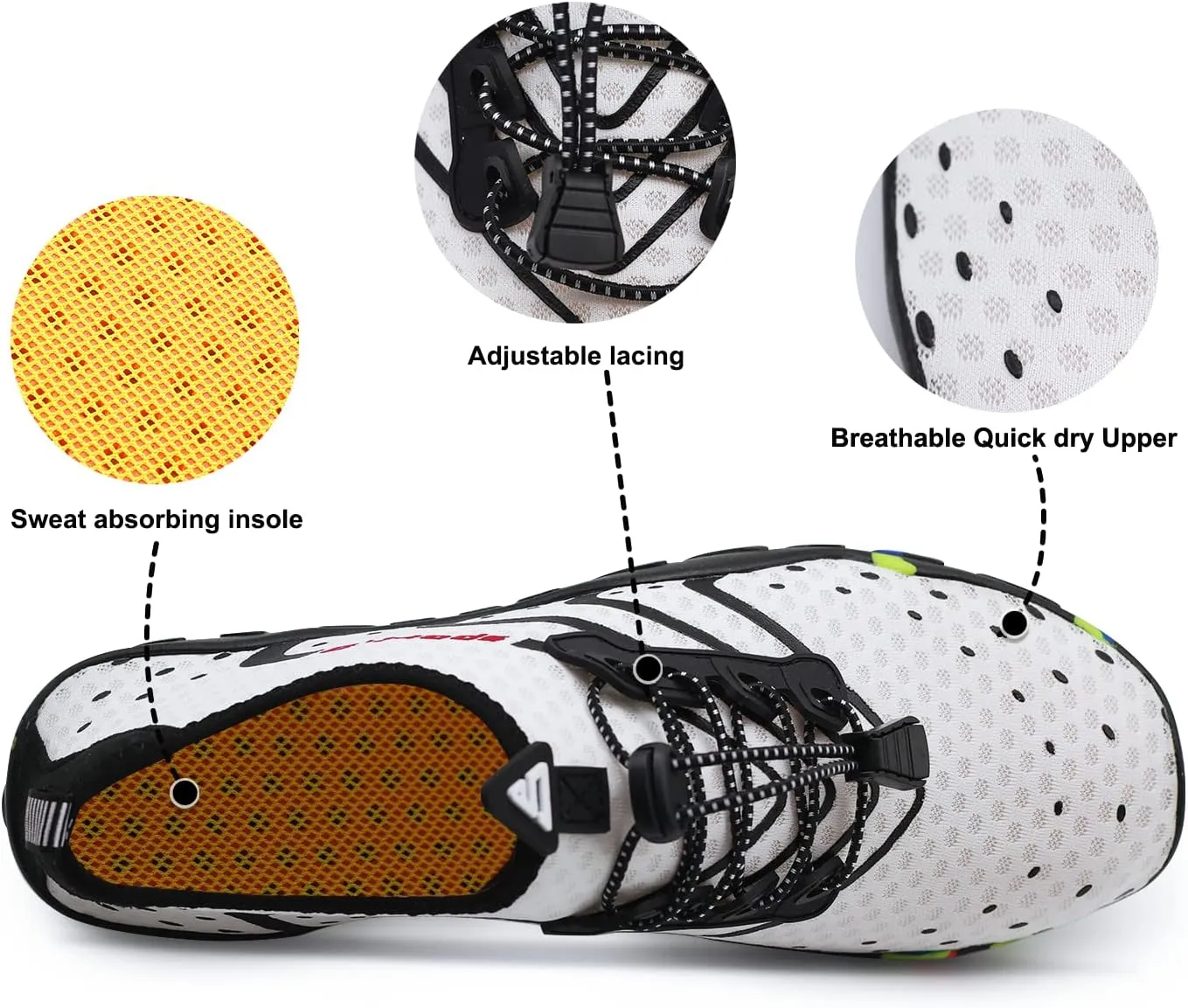 Water Shoes for Men Women Quick-Dry Barefoot Aqua Sock Outdoor Athletic Sport Shoes