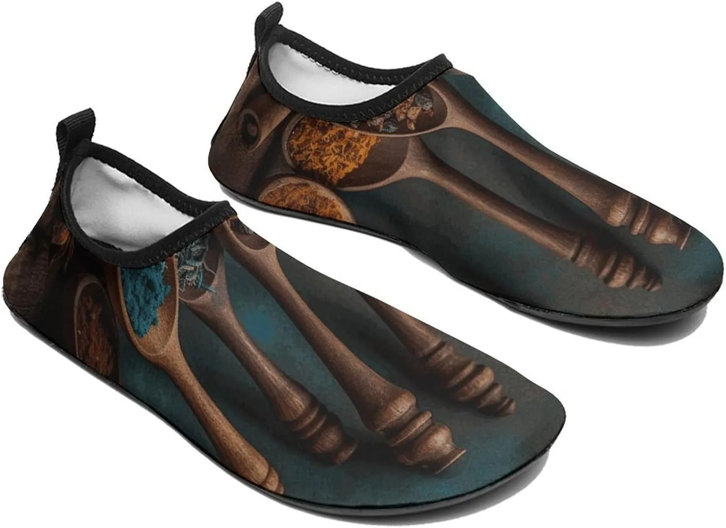 Water Shoes for Women Men Swim Beach Shoes Quick Dry Barefoot Aqua Shoes Spices on Wooden Spoon Sport Shoes Hiking Shoes