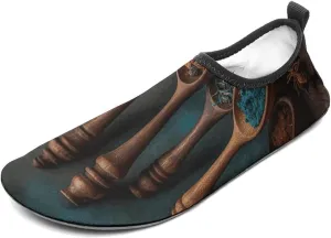 Water Shoes for Women Men Swim Beach Shoes Quick Dry Barefoot Aqua Shoes Spices on Wooden Spoon Sport Shoes Hiking Shoes