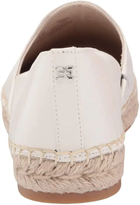 White Door-to-door delivery Flat Quick delivery Kesia Loafers Slip On Bright Espadrille Toe Sam Edelman Round