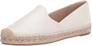 White Door-to-door delivery Flat Quick delivery Kesia Loafers Slip On Bright Espadrille Toe Sam Edelman Round
