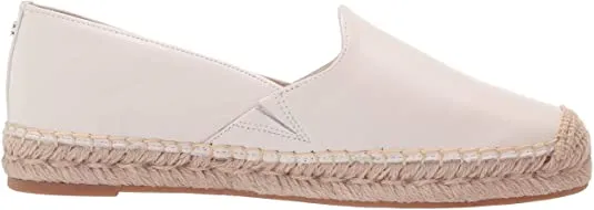White Door-to-door delivery Flat Quick delivery Kesia Loafers Slip On Bright Espadrille Toe Sam Edelman Round