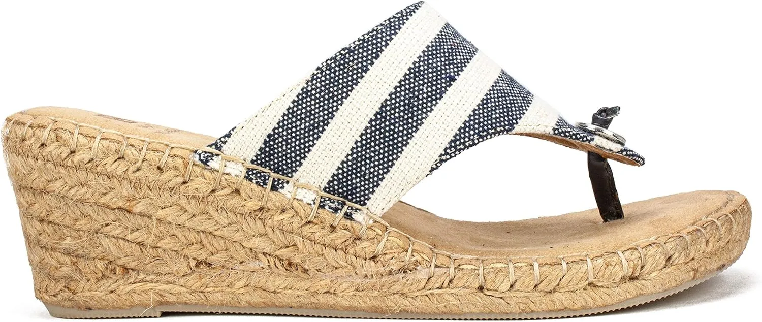 WHITE MOUNTAIN Women's Beachball Espadrille Wedge Sandal