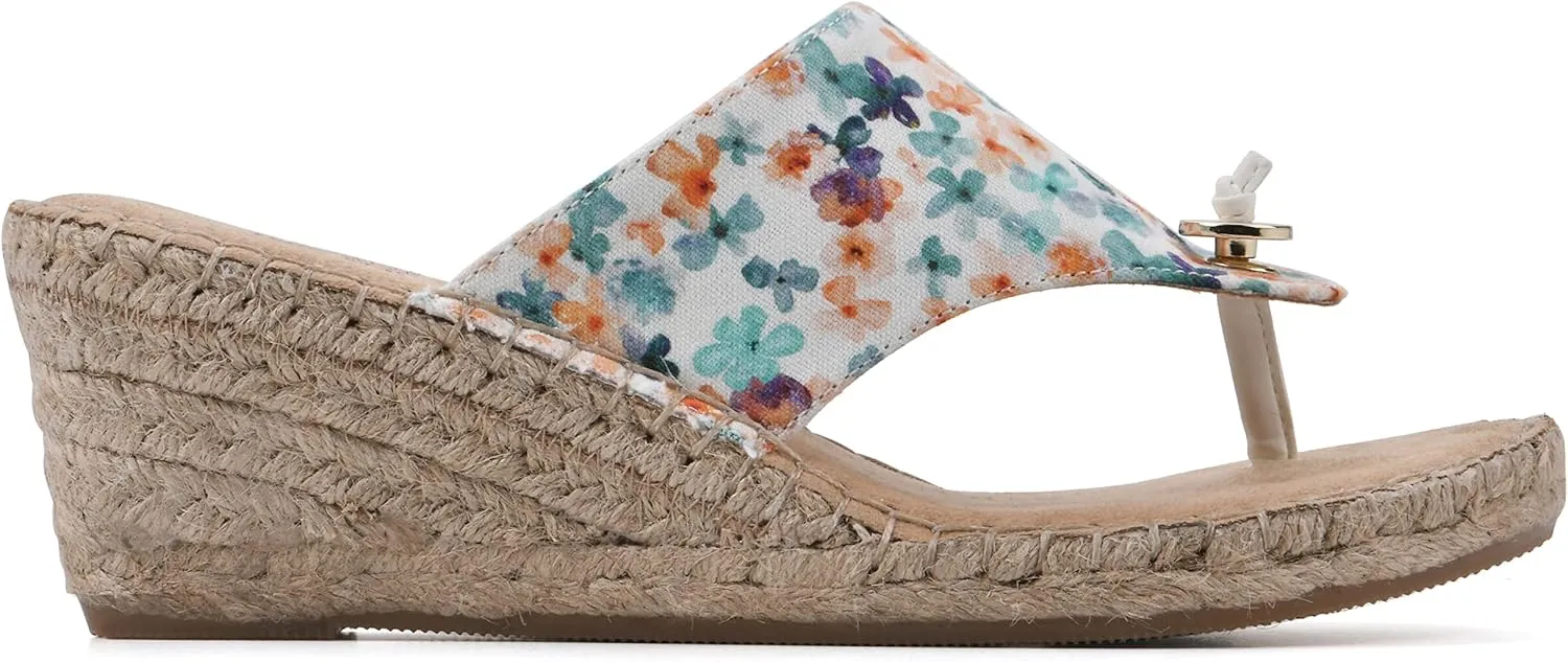 WHITE MOUNTAIN Women's Beachball Espadrille Wedge Sandal