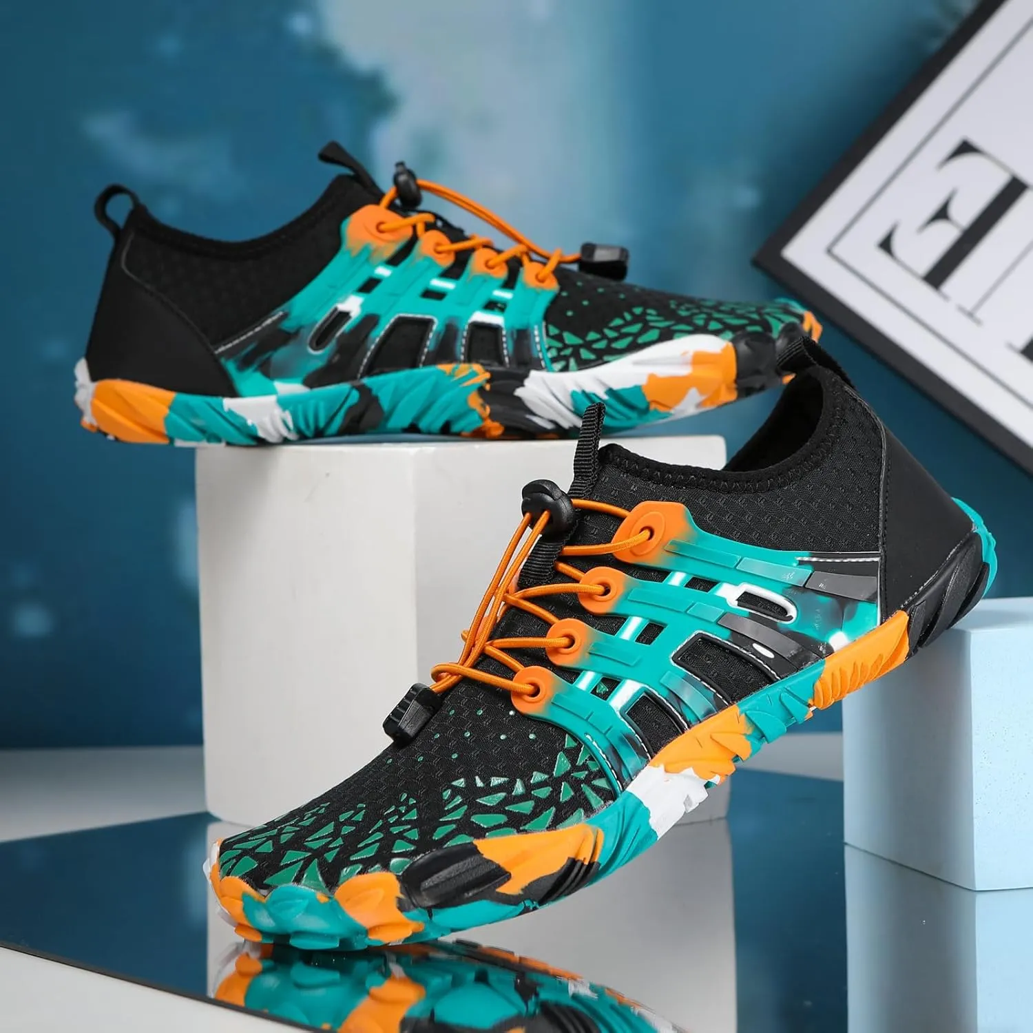 Woman Water Sports Shoes Vacation Beach Shoes Ultra Light Totally Drainage Quick-Dry Aqua Barefoot Slip-on