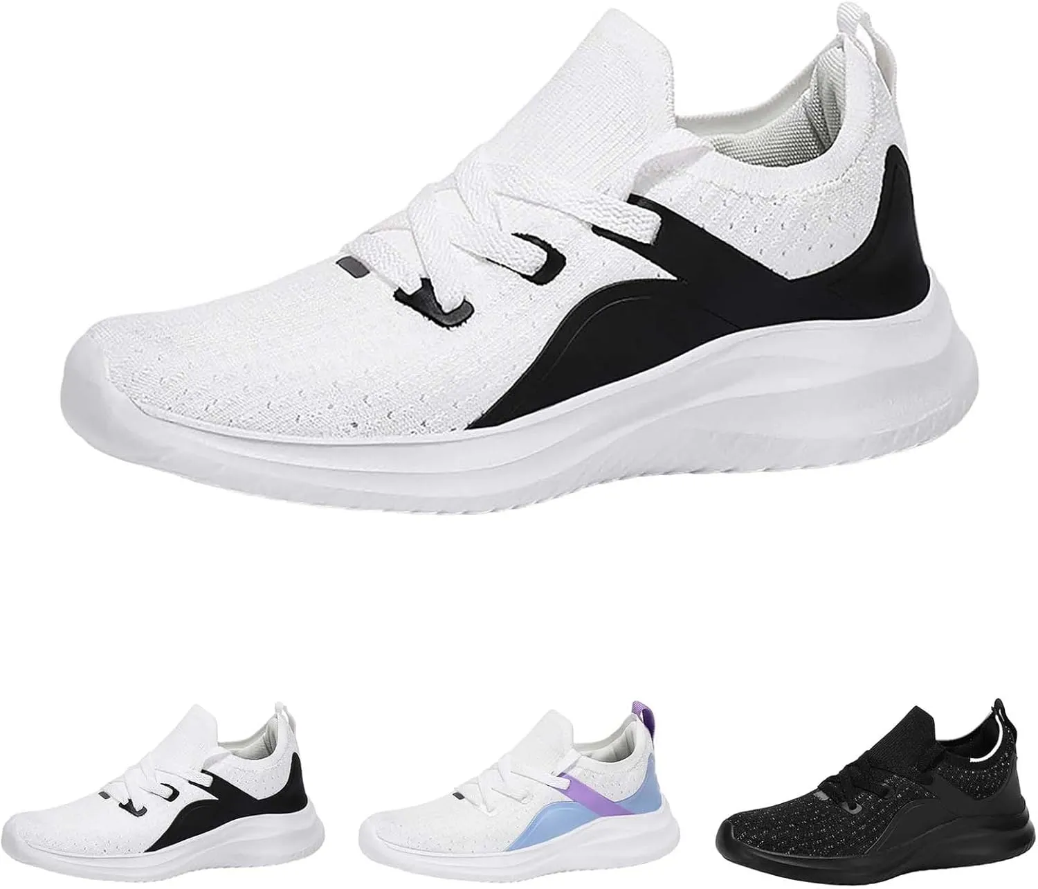 Women Gym Shoes Breathable Mesh Soft Platform Slip On Sneakers Summer Casual Comfortable Non Slip Running Sport Shoes