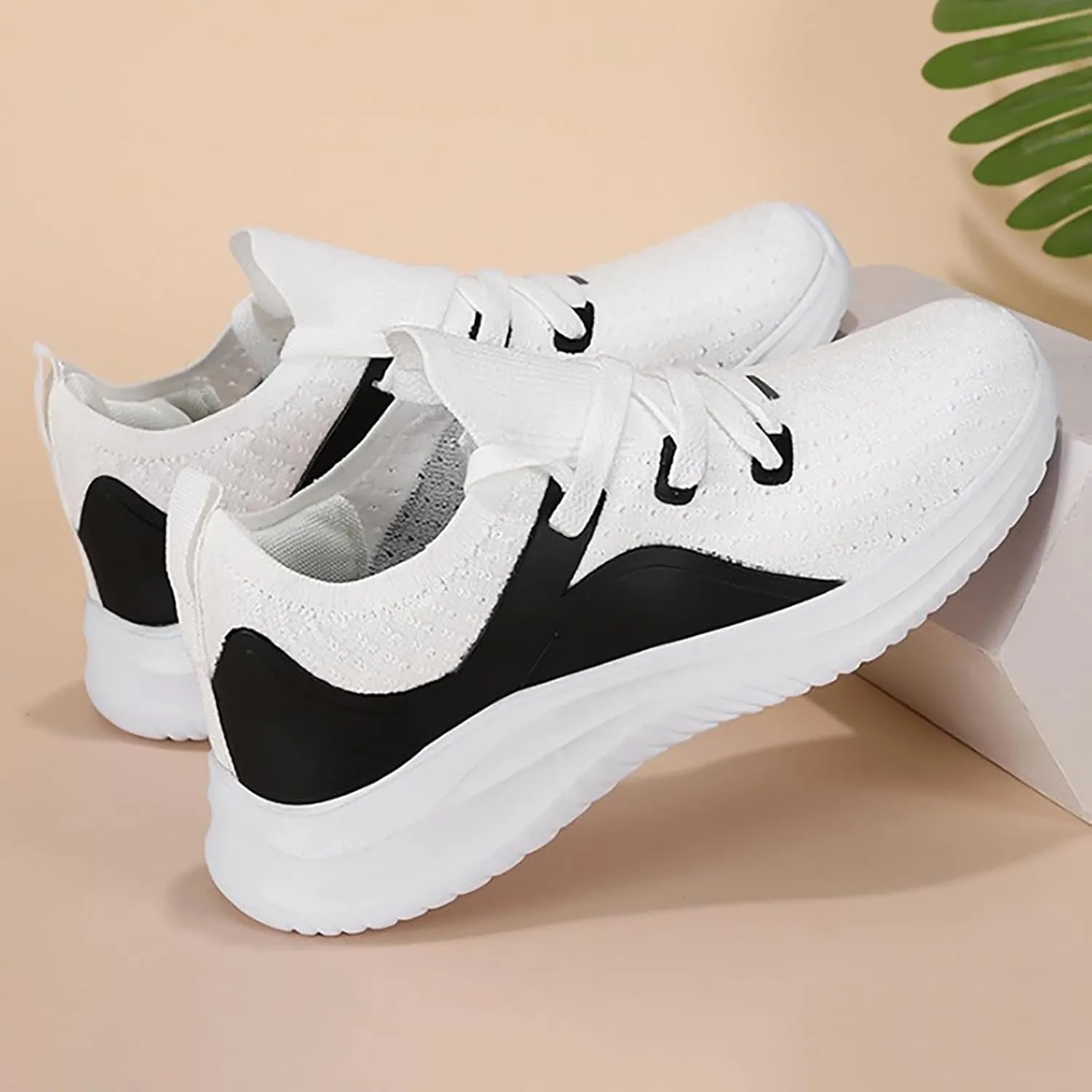 Women Gym Shoes Breathable Mesh Soft Platform Slip On Sneakers Summer Casual Comfortable Non Slip Running Sport Shoes